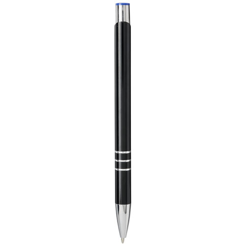 Шариковая кнопочная цветная ручка Moneta с лазерной гравировкой