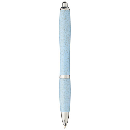 Шариковая ручка Nash из пшеничной соломы с хромированным наконечником