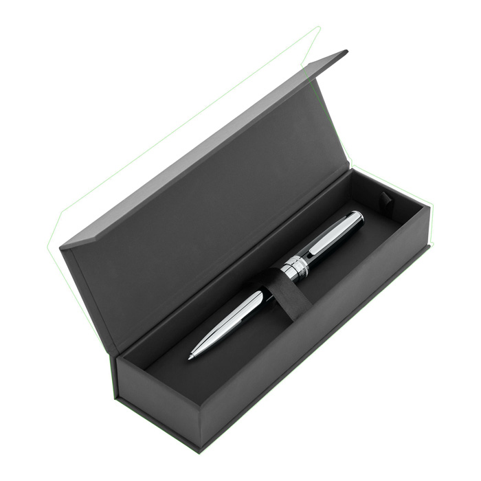 Ручка шариковая Essential Classic Black & Chrome, чёрный