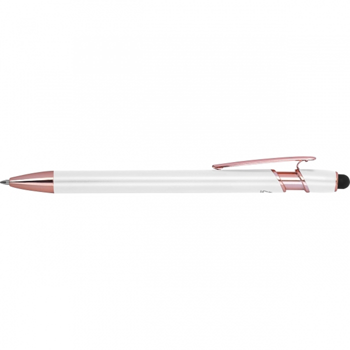 Ручка полугелевая BELO HORIZONTE из перераб. алюминия, белый