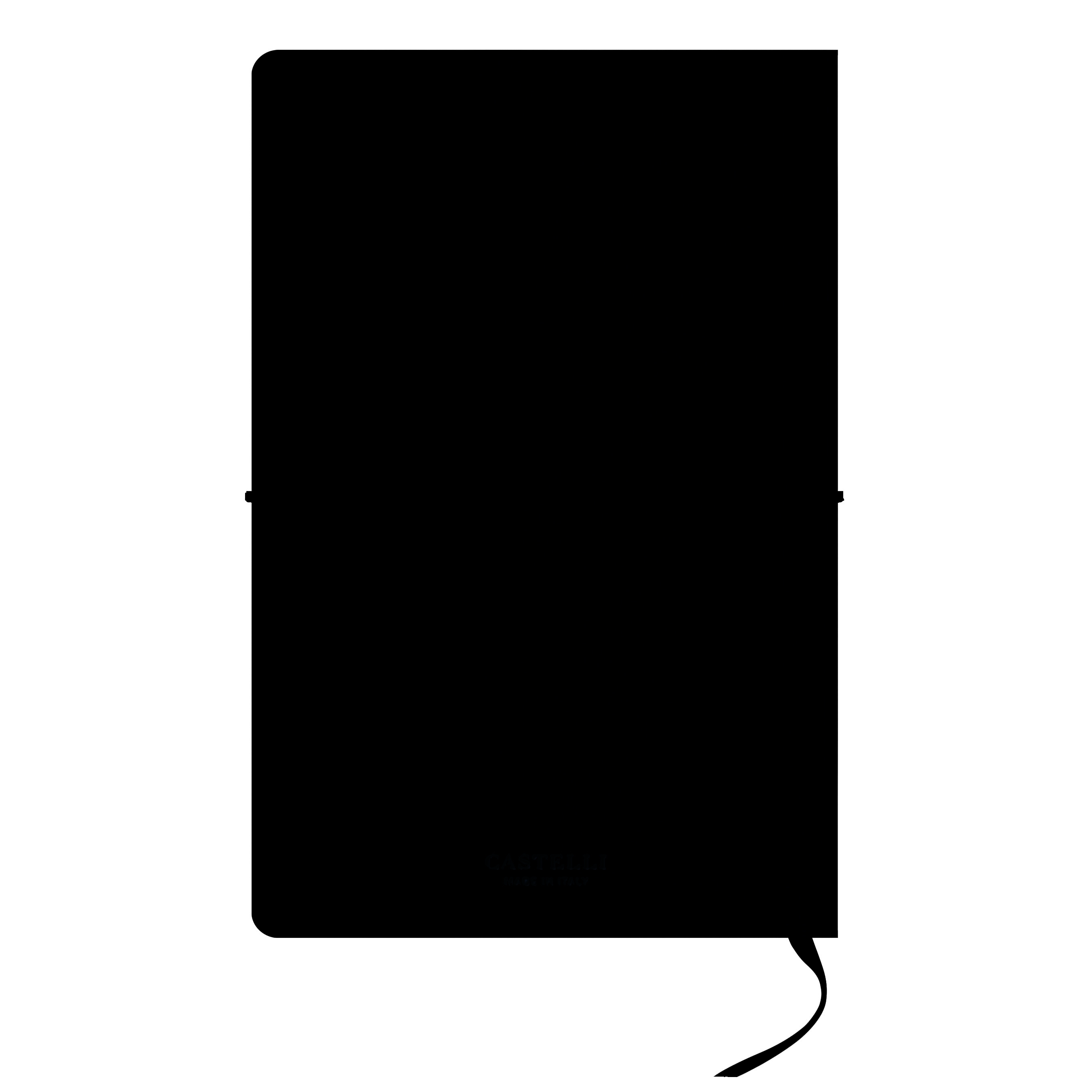 Записная книга IVORY в линейку 13х21 HORIZON черный