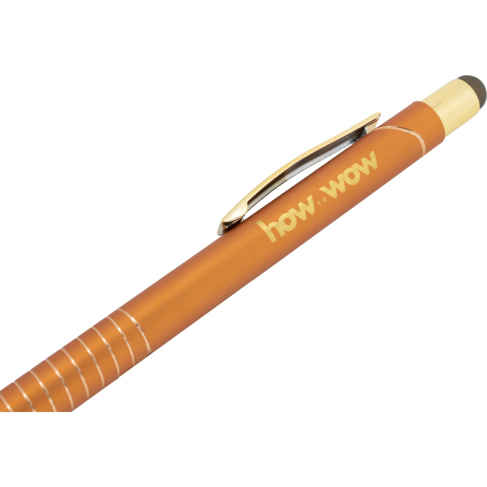 Ручка шариковая со стилусом ANGELO, золотистый, Macma