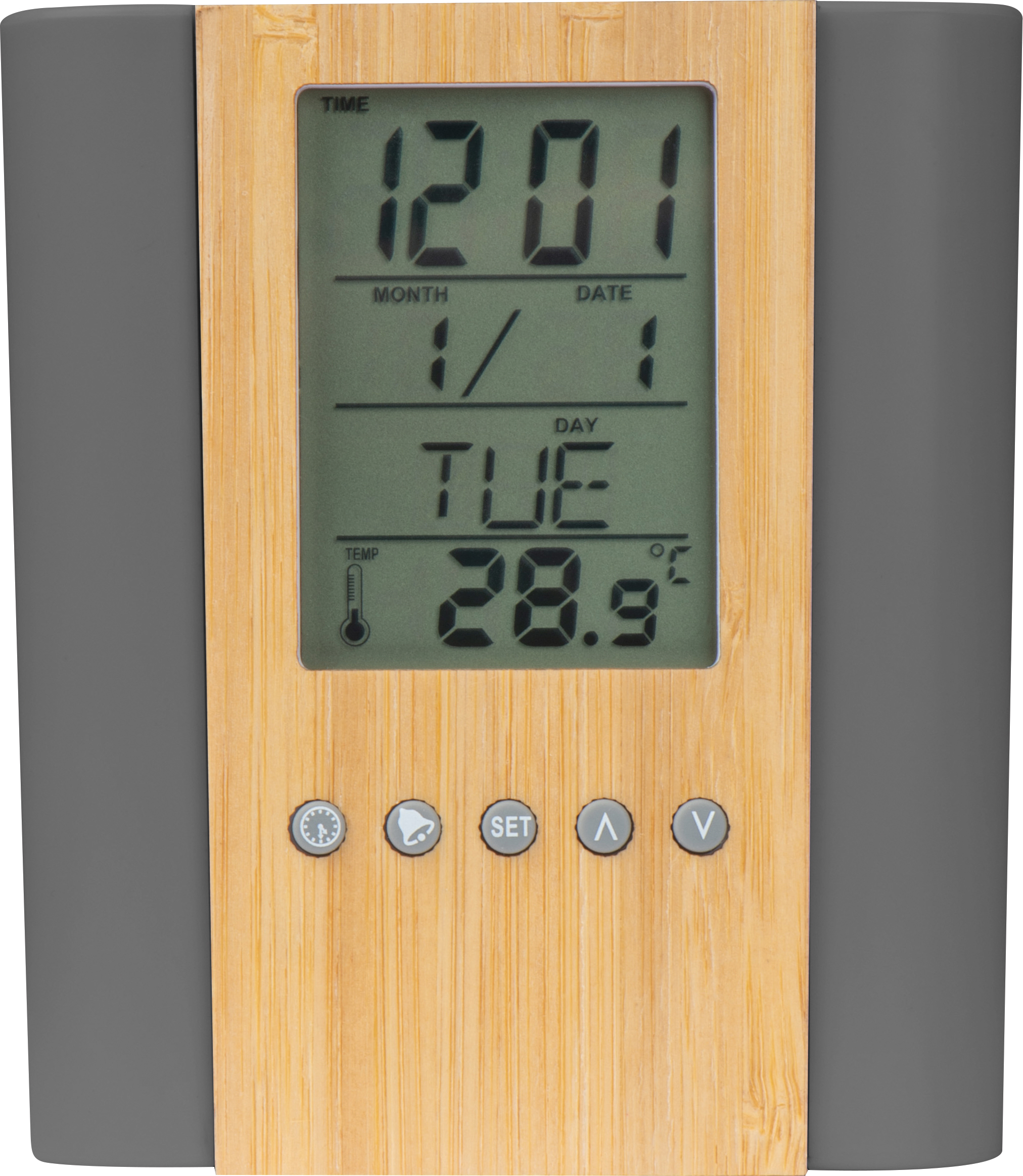 Настольная подставка для ручек с часами, Macma