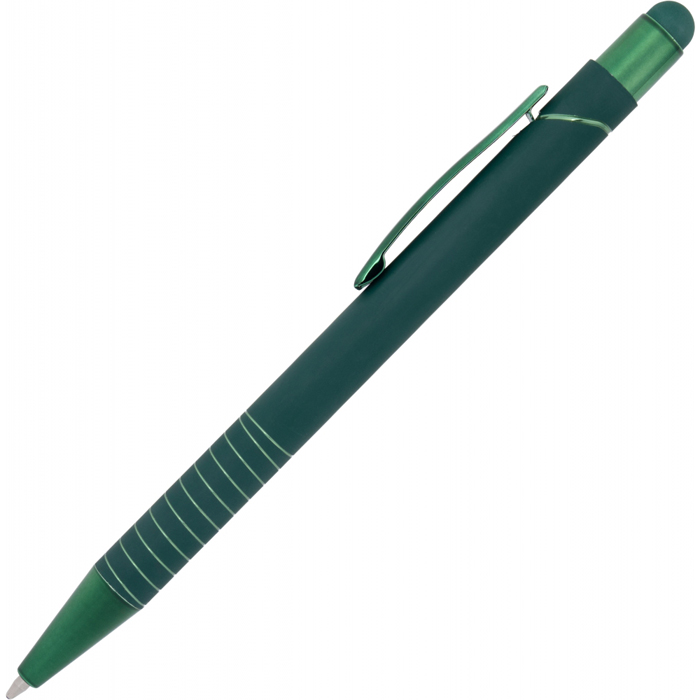 Ручка шариковая со стилусом ANGELO, зелёный, Macma