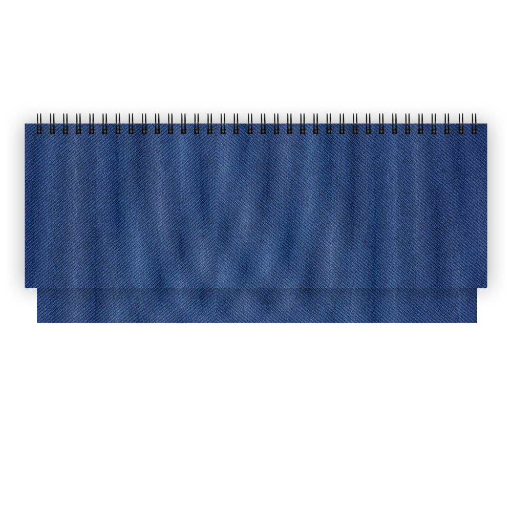 Планинг датированный V47 29,8х10,5 см  DENIM синий тонир.бумага золотой срез