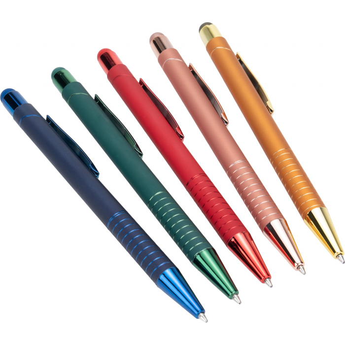 Ручка шариковая со стилусом ANGELO, золотистый, Macma