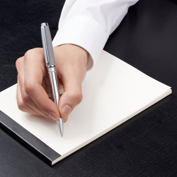 Шариковая авторучка Caprio Soft Grey