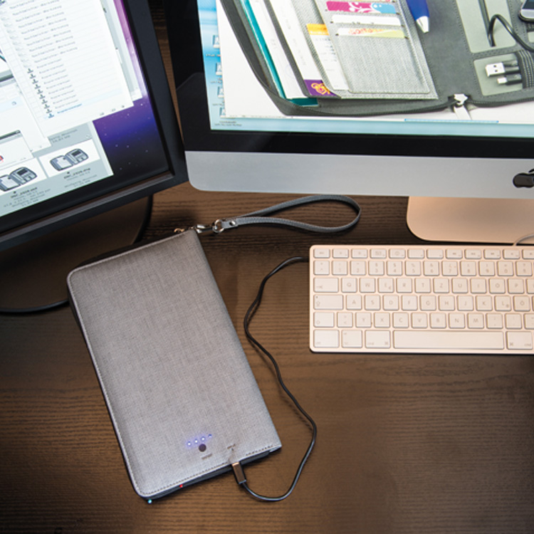 Папка для документов и power bank 4000 мАч