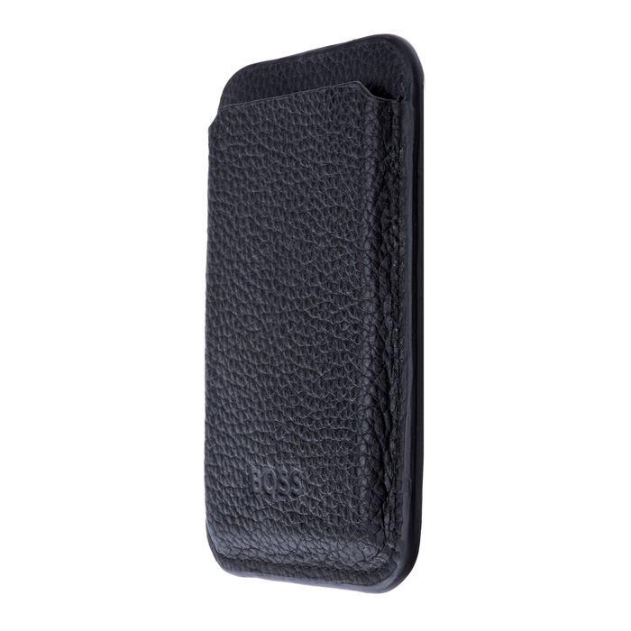 Магнитный картхолдер для телефона Classic Grained Navy, тёмно-синий
