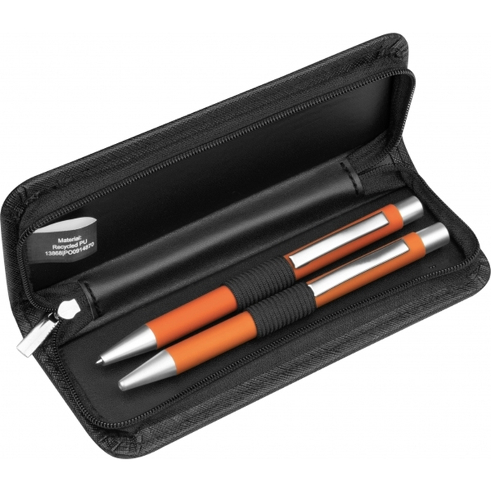 Набор: шариковая ручка и механ. карандаш Uppsala, оранжевый